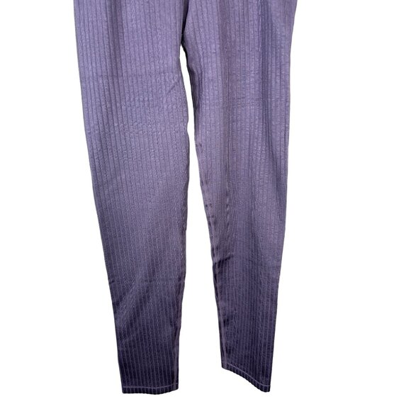 Good American Ribbed Leggings NWT Size 1/2 Dusty Violet Compression Yoga Pants - Picture 3 of 13